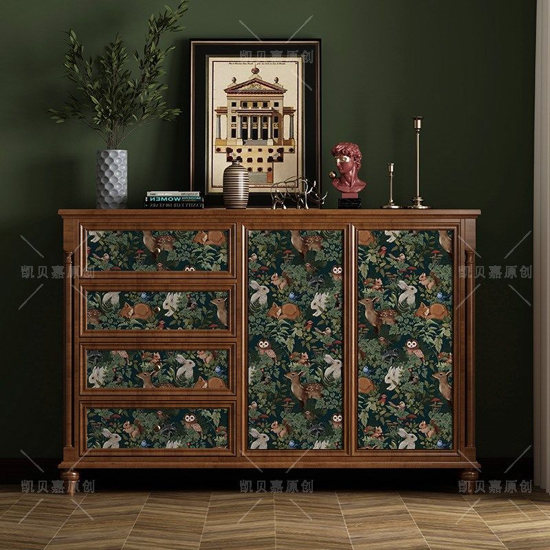 凯贝嘉法式复古怀旧风家具柜子翻新贴纸美化衣柜改造装饰防水墙贴,家居饰品,软装墙贴,淘宝优惠券,粉丝福利购,淘宝优惠卷