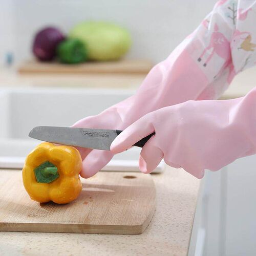 CAYYET 3 Pairs Reusable Cleaning and Dishwashing Gloves -