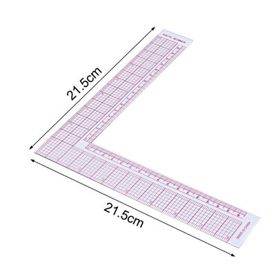 1pcs L shape drawing supplies quilting ruler right angle sew