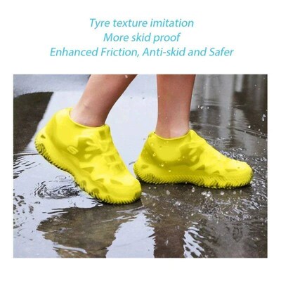 1 Pair Rubber Rain Boot Overhoe For Outdoor Ue, Silicone Wat