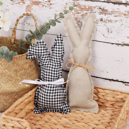 Hand Made Easter Bunny Ornaments Fabric  Party Decoration