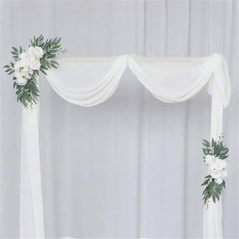 Yannew Artificial Wedding Arch Flowers Kit Boho Dusty Rose