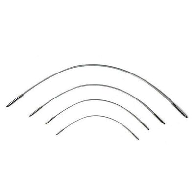 10Pairs Aluminum Circular Knitting Needle Set with Leather