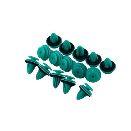 25pcs Green Trim Panel Nylon Retainer Clips Buckle For Toyot