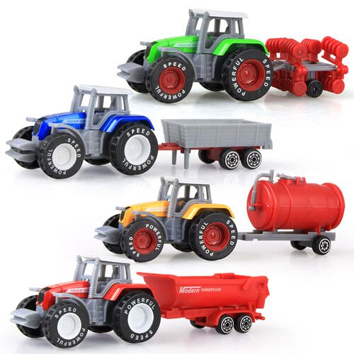 Classic Mini Alloy Engineering Car Toys for Children Tractor