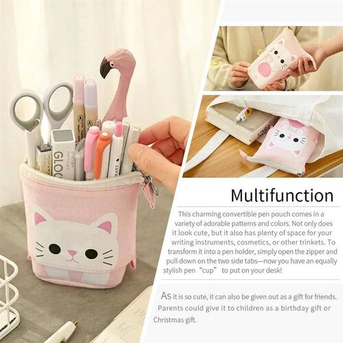 Cute Large Capacity Retractable Pencil Case Kawaii Pen Box G