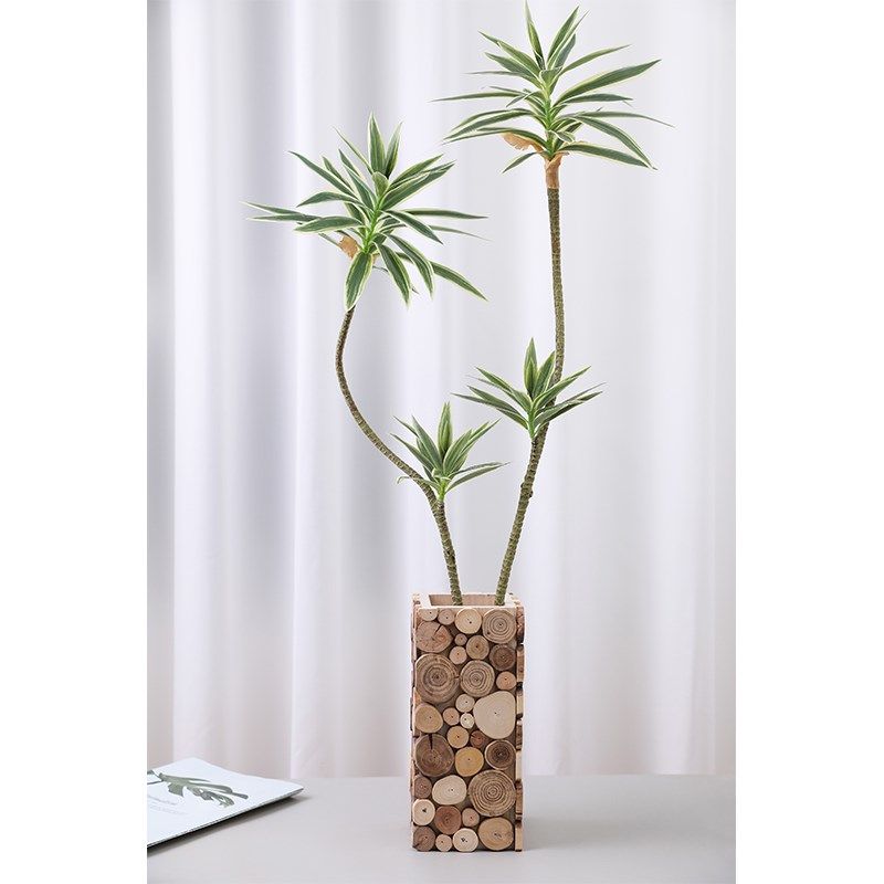 原木片干花花瓶摆件客厅插花民宿复古侘寂创意桌面仿真花装饰花器,家居饰品,花瓶,淘宝优惠券,粉丝福利购,淘宝优惠卷