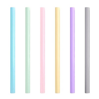 Leeseph Reusable Silicone Drinking Straws, Big Size Flexible