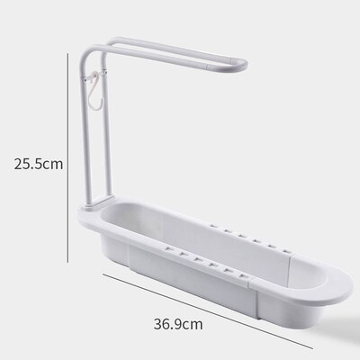 Telescopic Sink Shelf Drainer Rack Kitchen Organizer Soap Sp