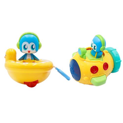 Water Spray Bath Toys Underwater Submarine with Penguin Kid