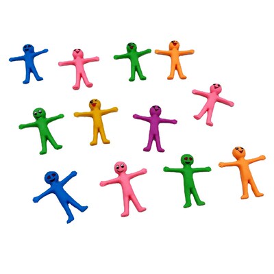 12Pcs Smile Expression TPR Soft Rubber Villain Anti-sress To