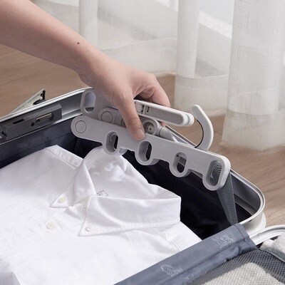 Foldable Five-hole Clothes Drying Rack Portable Travel Dryin