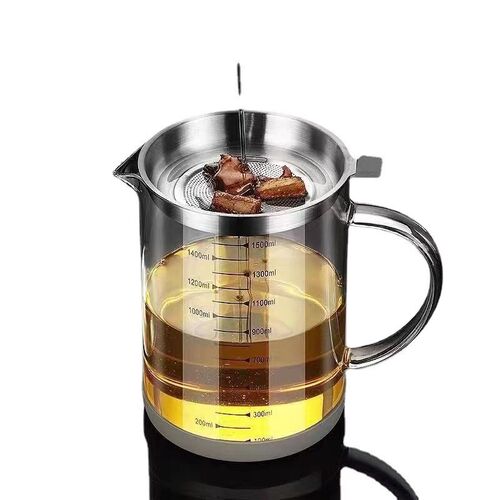 Household Thickened Filter Oil Pot Oil Residue Pot High Boro