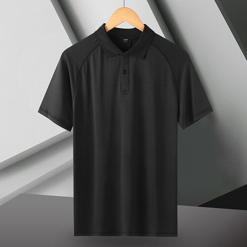Summer Ice Silk Quick-drying Lel Polo Shirt Short-sleeved Me