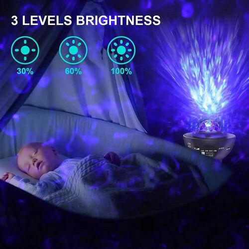 Colorful Starry Projector Galaxy Night Light Child Bluetooth
