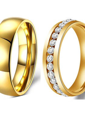 20PCs/Lot Men Womens Couple Rings Width 6mm Rhinestone Jewe
