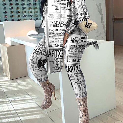 2022 Women Spring Autumn Casual Loose 2 Piece Set Women Outf