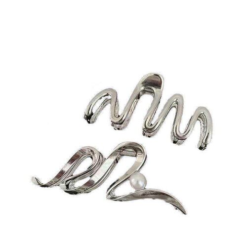 Fashion Geometric Metal Hair Claw Clips for Women Vintage Ha