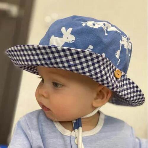 Summer Children Cotton Cartoon Bucket Cap For Boys Printing