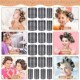 Grip Hair Rollers 13pcs Heat Self Curlers Black