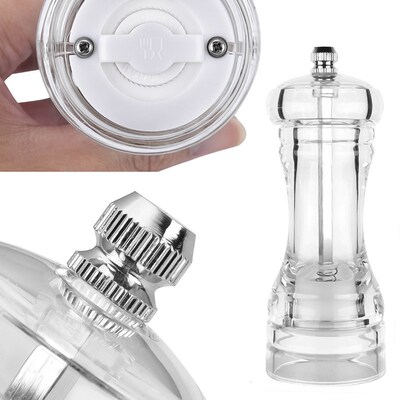 Pepper Grinder- Acrylic Salt and Pepper Shakers Adjustable C
