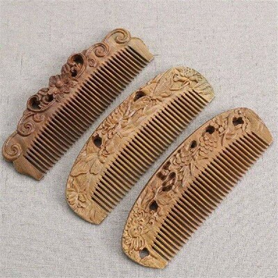 Massage Hair Combs Natural Sandalwood Comb Handmade