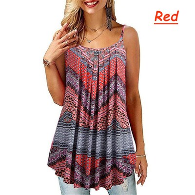 Spot Large Size Womens Digital Printed Pleated Large Sling