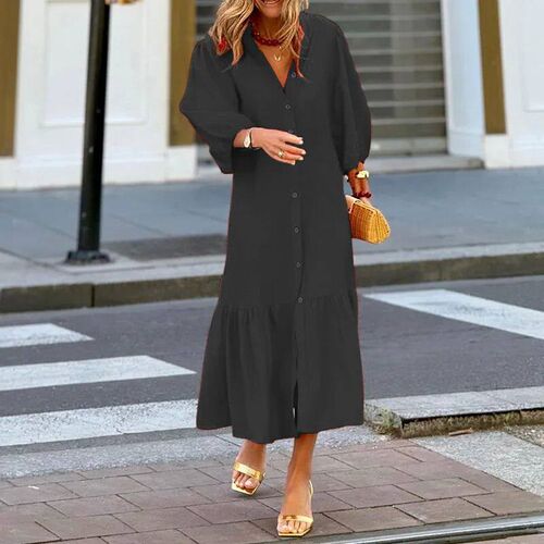 BAMBOOBOY Fashion Holiday Beach A-line Dress Summer Puff