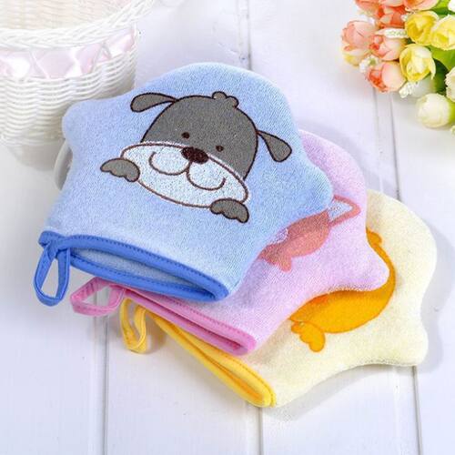 Cotton Baby Bath Shower Brush Super Soft Cute Animal Modelin