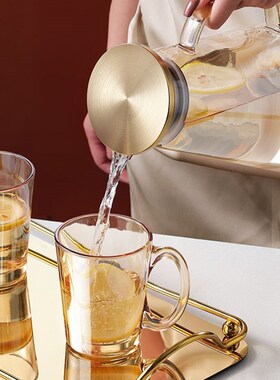 Household high-grade glass cup tea cup water cup kettle set