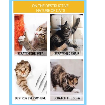 Cat Scratch Deterrent Tape  Furniture Protectors for Cats Tr