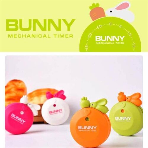 Cartoon Rabbit Mechanical Easy Operate Timer Cooking Baking