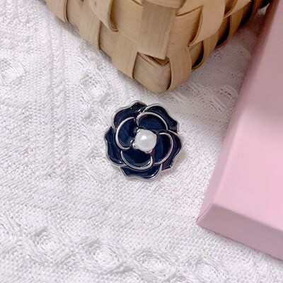 Camellia Suit Flower Brooch AntiExposure Pin Coat Sweater Ac