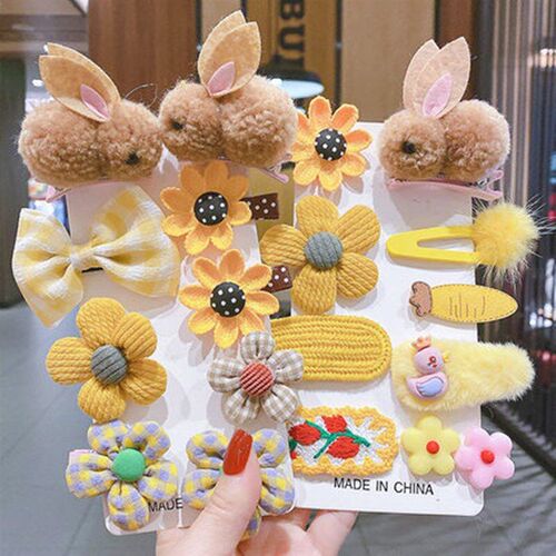 Child Hair Ornaments Girl Bunny Hairpin Cute Princess Head F