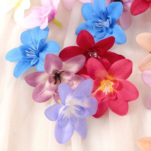 10Pcs Artificial Flowers 5CM Fake Flowers for Home Room Deco