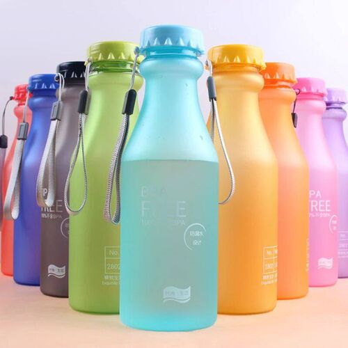 550ML Candy-Colored Drinkware Leak-proof Plastic Portable No