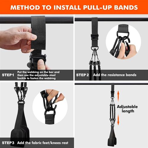 Pull Up Assistance Bands Set Resistance Strap Assist Men Wom