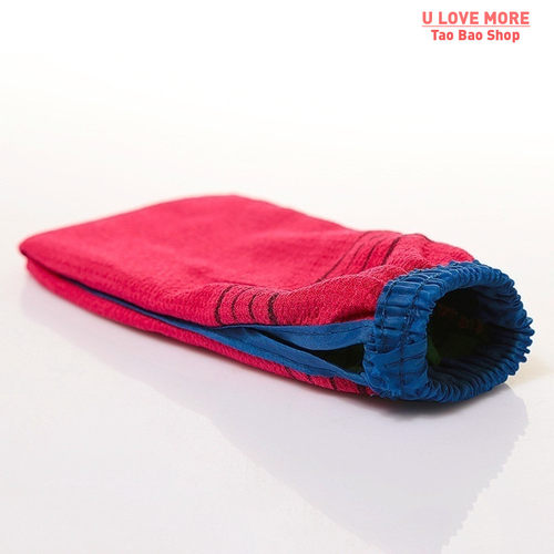 1 Pc Random Color Shower Spa Exfoliator Two-sided Bath Glove