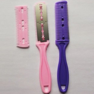 Barber Hair Cutting Comb Thinning Razor Blades Hair Trimmer