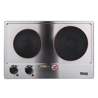 Double electric stove fire hot plate Stainless steel panel