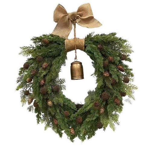 Artificial Wreath Bohemian for Front Door,Wall Hanging
