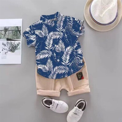 New Summer Baby Clothes Suit Children Boys Fashion Shirt Sho
