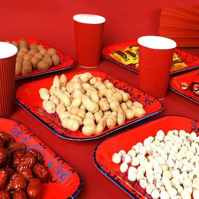 New wedding supplies wedding festive disposable fruit plate