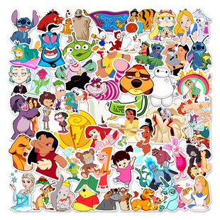 2023New 50pcs Disney Mix Cartoon Anime Stickers Graffiti
