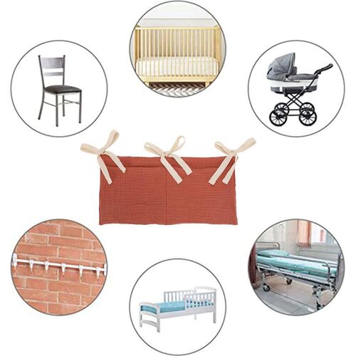 Baby Nursery Crib Organizer, Diaper Caddy Stacker, Portable