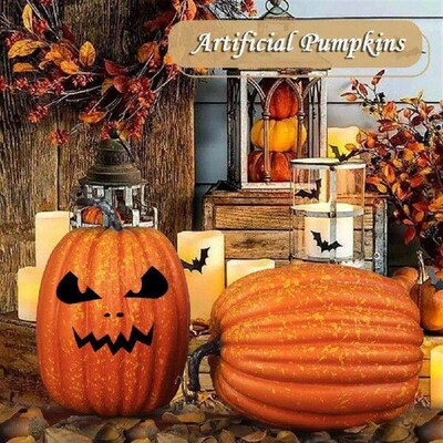 Harvest Pumpkin Decorations Festive Foam Harvest Pumpkins