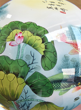 内画琉璃水晶球玻璃工艺品商务礼品国画民族艺术品送领导客户摆件