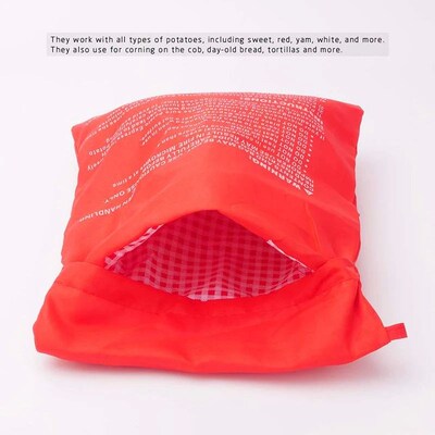 3/2/1Pcs Kitchen Microwave Baking Potato Bag Reusable Microw