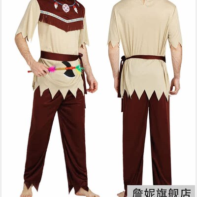 Halloween costume indian people men and women clqothes prim
