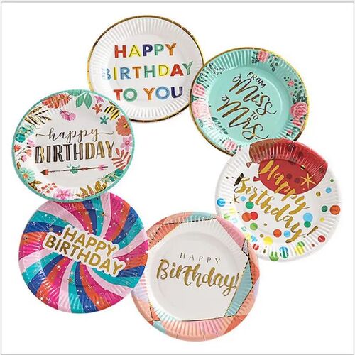 100 Pices New 7-Inch Color Paper Tray Printing Bronzing Bi